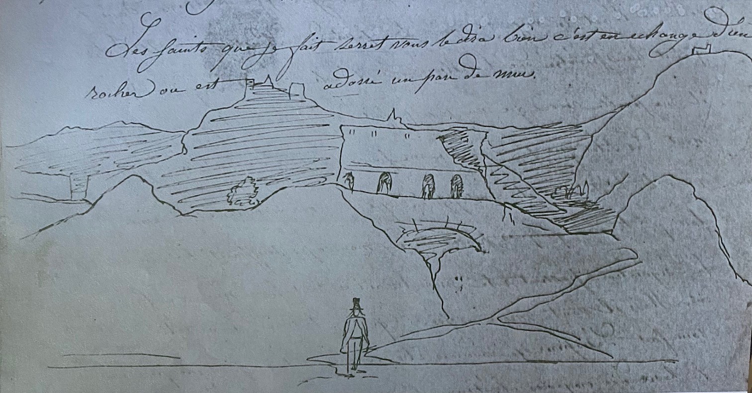 Croquis original attribué à Joseph Pagnon
